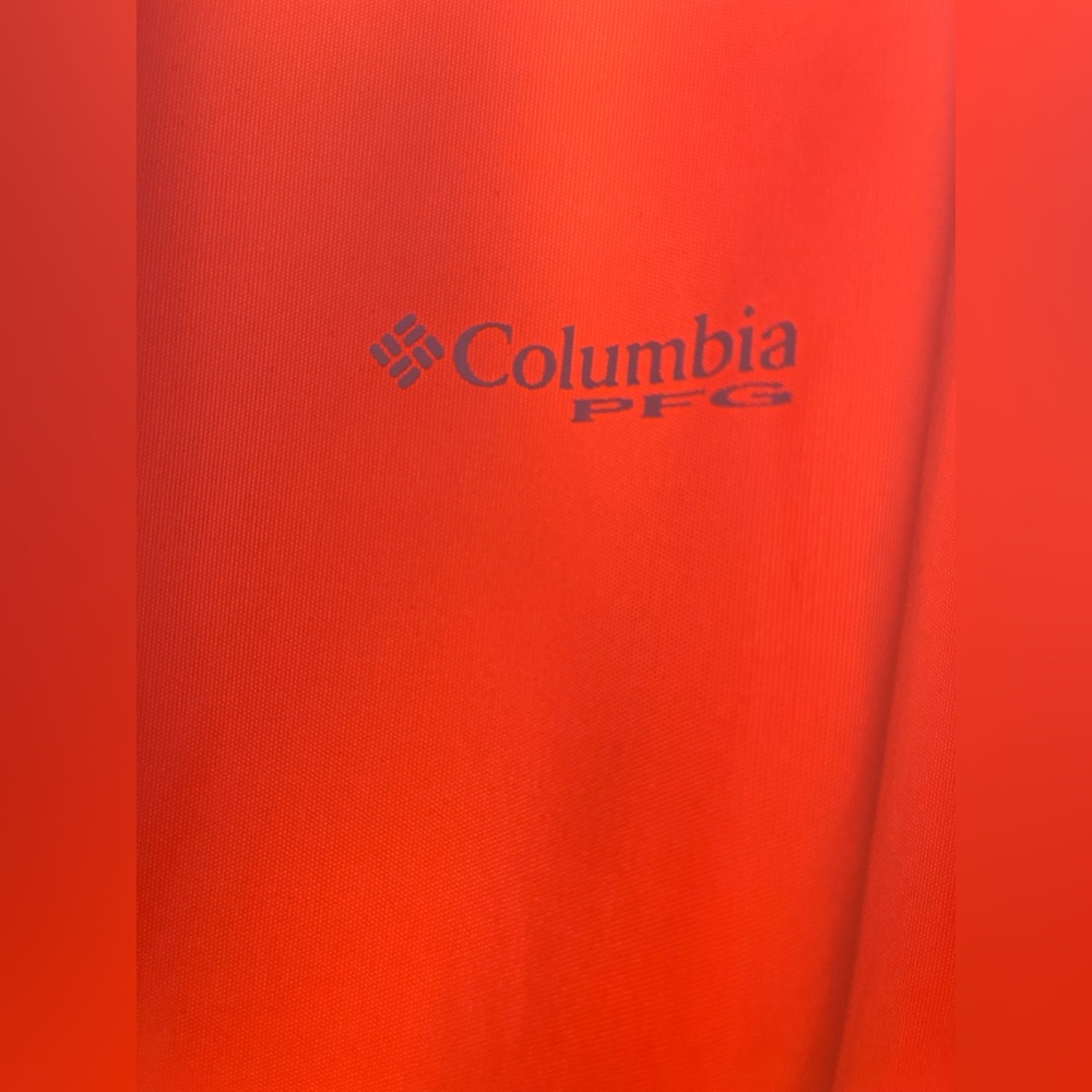 Columbia PFG Melon Orange Omni-Shade Omni-Wick Longsleeve Tee Outdoor Sportswear - Picture 9 of 9